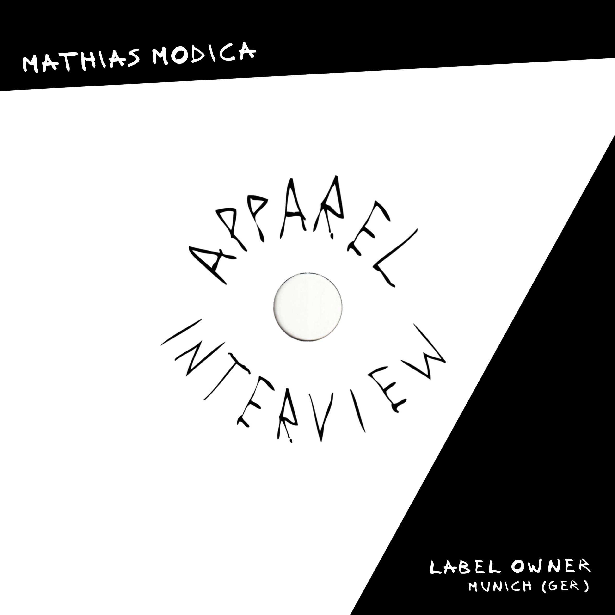 APPAREL INTERVIEW Mathias Modica [Munich] Apparel Music