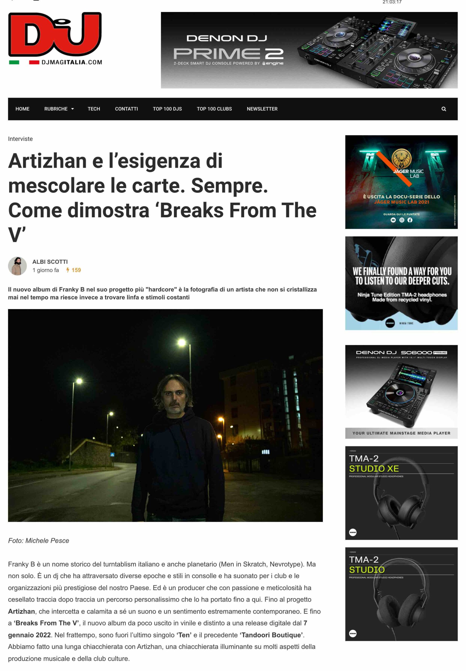 DJ Mag (Italy) interviews Artizhan
