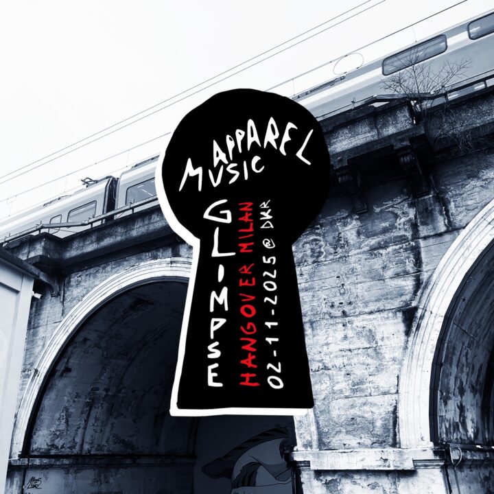Apparel Music Glimpse: Hangover Milan @ DKR - It’s a grey and rainy Sunday morning in Milan, zona Turro, a bidimensional sky dominates the scene, flat, cinematic, moody.